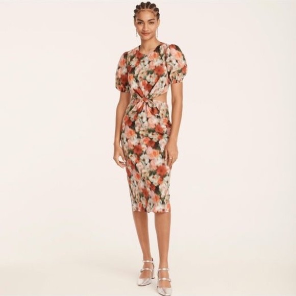 NWT J Crew Liberty of London Hazy Days cut out dress - Picture 2 of 4